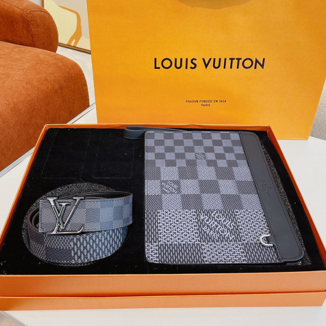 Louis Vuitton Mens Belt Luxury Brand Mens Belts + Clutch Luxury Brand with Original Box Best Gifts Whatapp