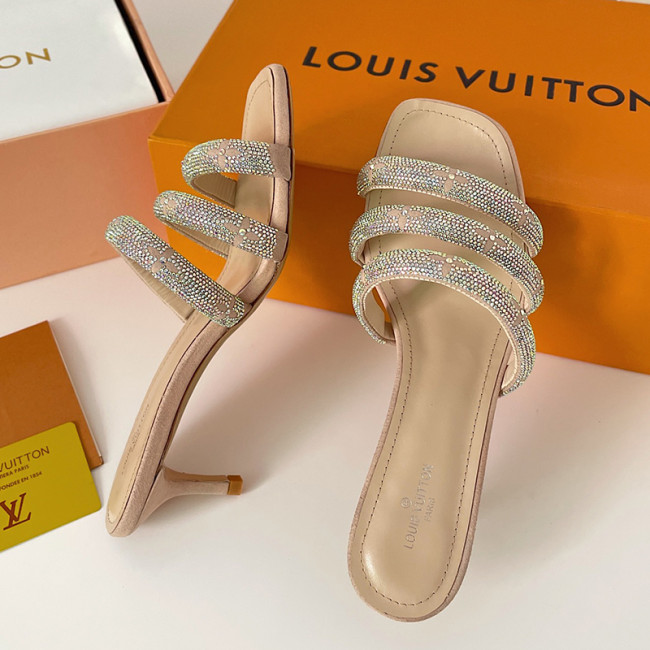 Louis Vuitton Womens Shoes Sandals Slippers Luxury Brand REVIVAL APPEAL MULE 1A93WI calf leather with Original Box 5.5cm Heel Whatapp