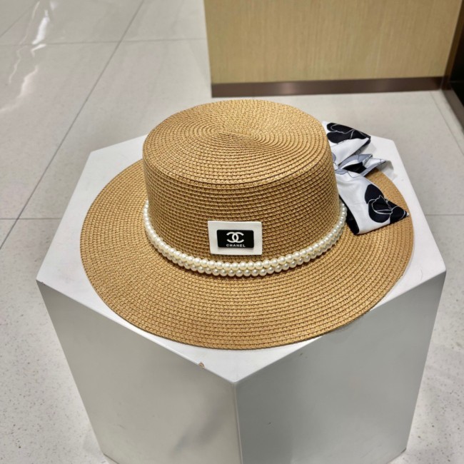 Chanel Womens Hats Luxury Brand Bucket Hat Straw Hat with Original Box