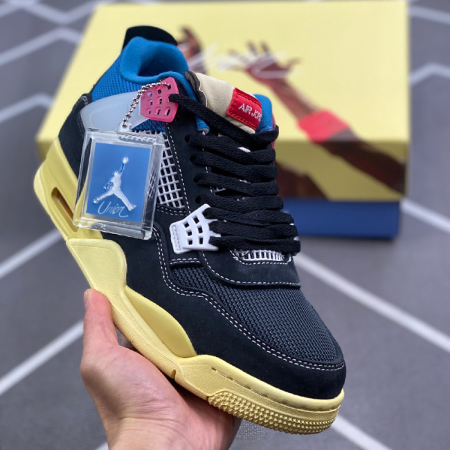 Union LA x Air Jordan 4 Retro Off Noir Men Womens Shoes Sneakers with Original Box DC9533-001 Whatapp