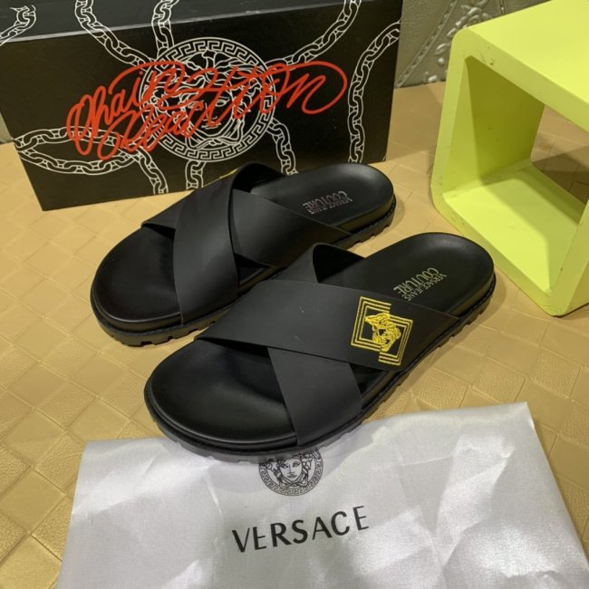 Versace Men Shoes Fashion Mule Luxury Designer Greca Sandals Whatapp