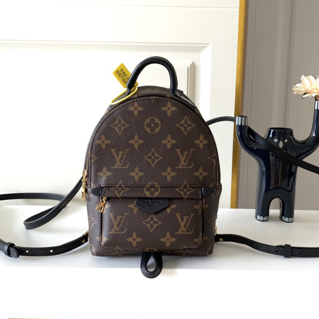 Louis Vuitton Womens Bags Backpacks Luxury Brand M44873 PALM SPRINGS MINI Monogram Canvas with Original Box Whatapp