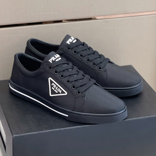 Prada Mens Shoes Casual Luxury Brand Breathable Sneakers with Original Box Whatapp