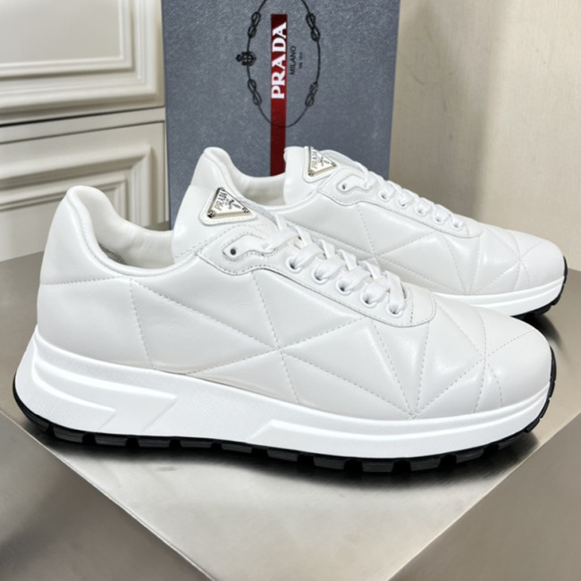 Prada Mens Shoes Casual Luxury Brand Breathable Sneakers with Original Box Whatapp