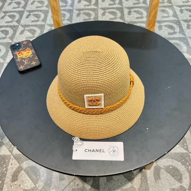 Chanel Womens Hats Luxury Brand Bucket Hat Straw Hat with Original Box