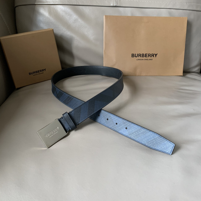 Burberry Mens Belt Luxury Brand Design Fashion Type with Original Box Reversible Plaque Buckle London Check and Leather Belt Whatapp