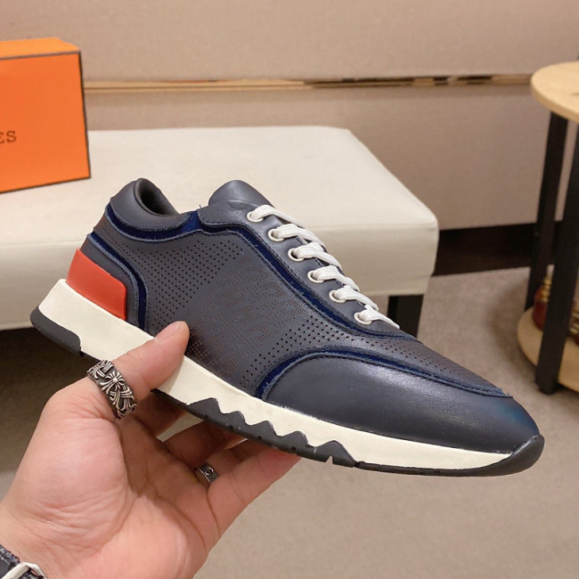 Hermes Mens Casual Shoes Fashion Sneakers Luxury Brand with Original Box Whatapp