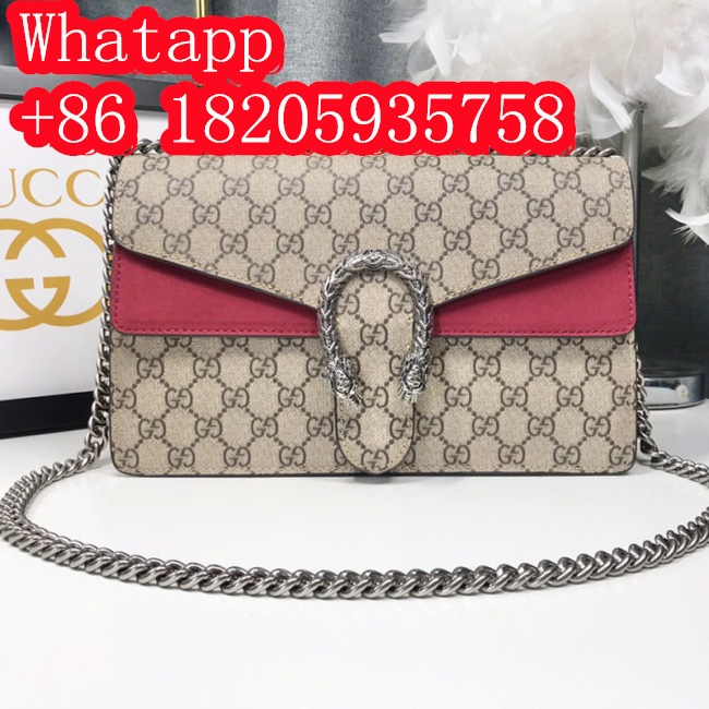 Gucci Womens Bags Crossbody Shoulder Messenger Bags Luxury Brand Dionysus small shoulder bag 400249 KHNRN 8698 with Original Box Whatapp