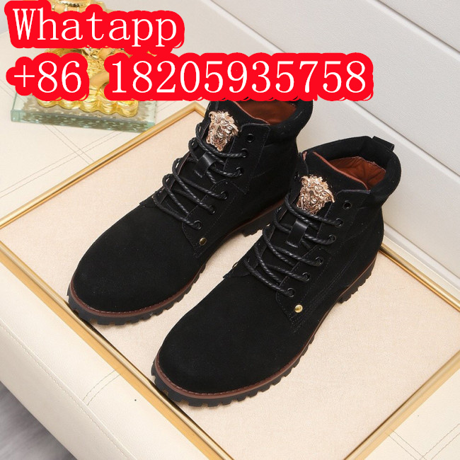 Versace Men Shoes Boots Fashion Design Luxury Brand Whatapp