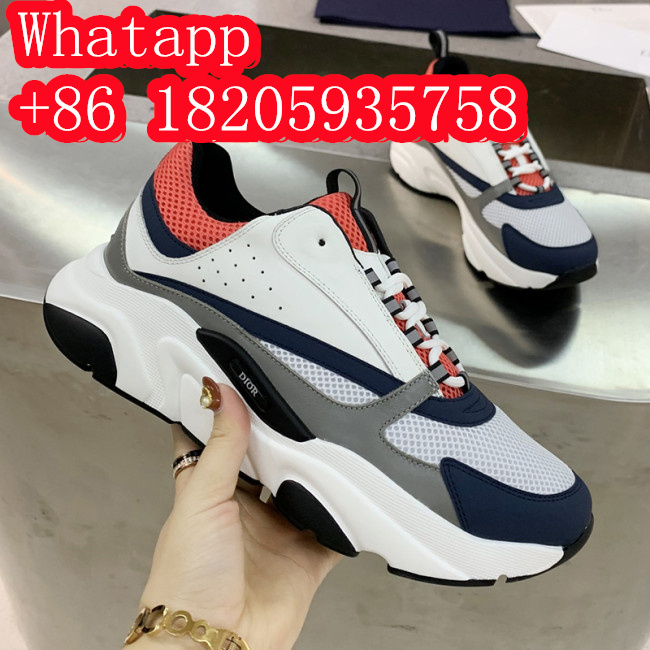 Dior Mens Shoes Sneakers Luxury Brand Breathable Design B22 SNEAKER with Original Box Whatapp