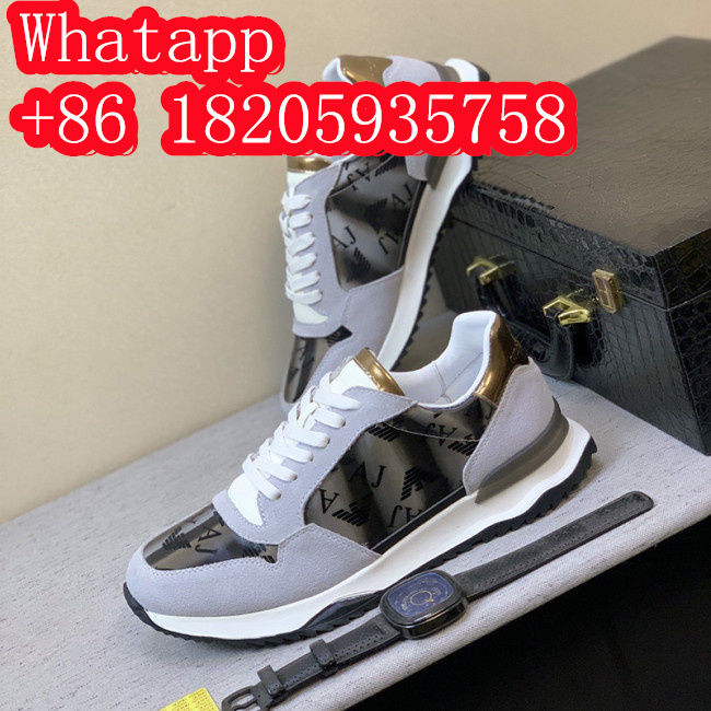 Armani Men Shoes Sneakers Fashion Design Luxury Brand Design Whatapp