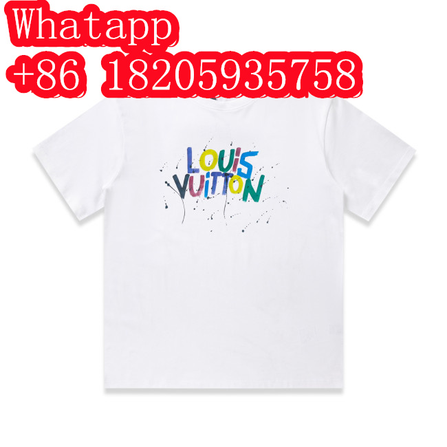 Louis Vuitton Luxury Brand Men Womens Short Sleeve T-Shirt Whatapp