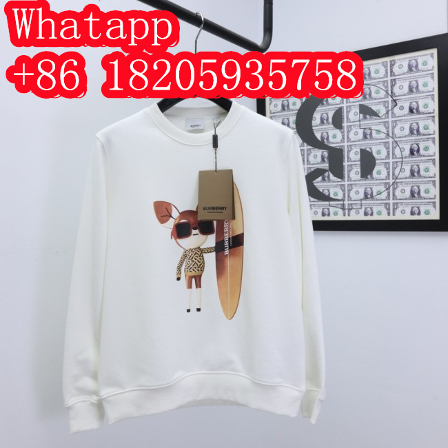 Burberry Womens Mens Long Sleeve T Shirts Sweatshirt Luxury Brand Mens Sweatshirts Whatapp