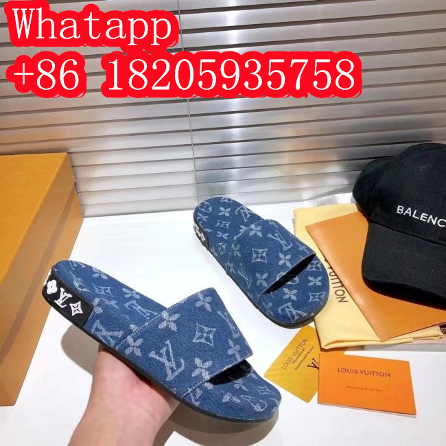 Louis Vuitton Men Womens Shoes Fashion Sandals WATERFRONT MULE Whatapp