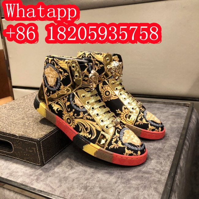 Versace Men Shoes Sneakers Fashion Design Luxury Brand Whatapp