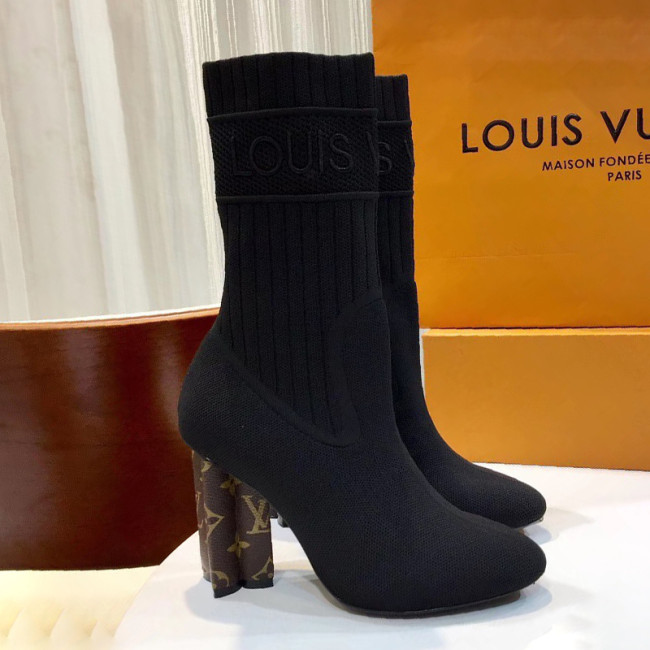 Louis Vuitton Womens Shoes Fashion Ankle Boots Luxury Brand SILHOUETTE ANKLE BOOT 10cm with Original Box Whatapp