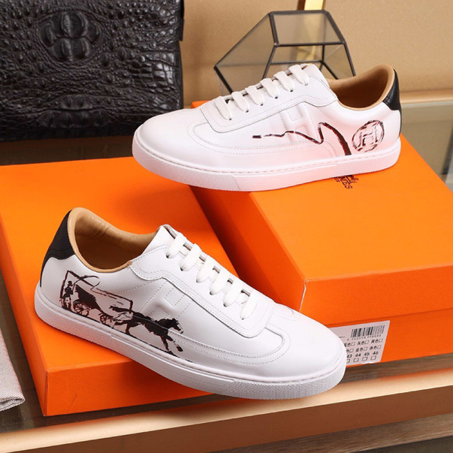 Hermes Men Shoes Luxury Brand Fashion Shoes QUICKER SNEAKER Whatapp