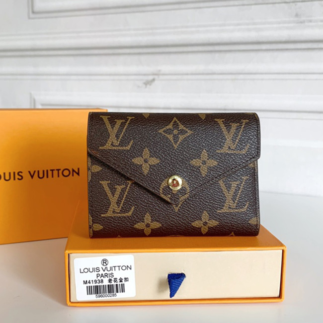 Louis Vuitton Womens Bags Wallets Clutch Luxury Brand Fashion Type Monogram VICTORINE WALLET M62472 with Original Box Whatapp