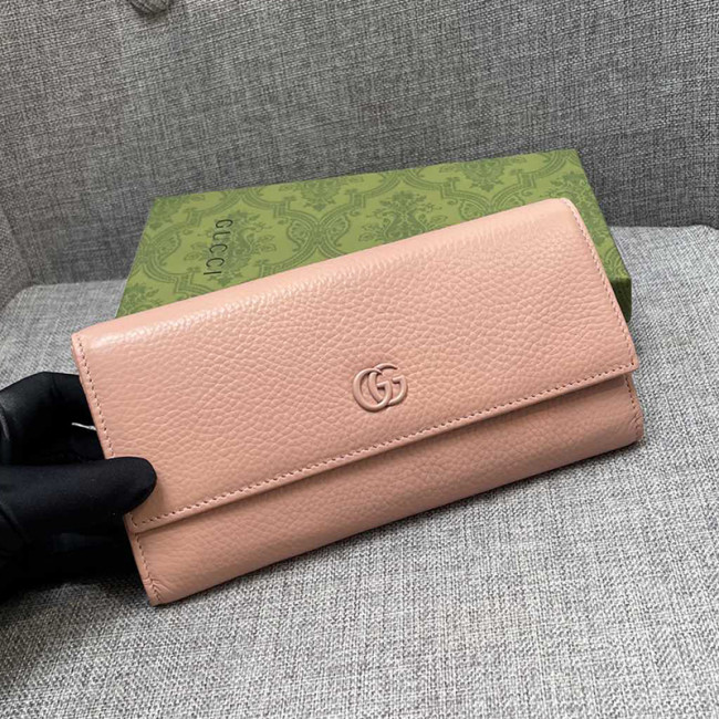 Gucci Womens Mens Bags Wallets Luxury Brand GG Marmont leather continental wallet with Original Box