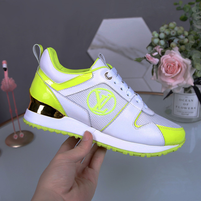 Louis Vuitton Women Shoes Sneakers Luxury Brand Lace-Up Run Away Sneaker with Original Box Whatapp