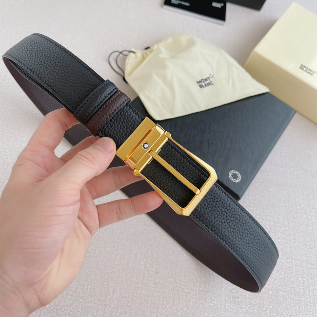 Montblanc Mens Leather Belts Luxury Brand Design Fashion Type with Original Box Whatapp