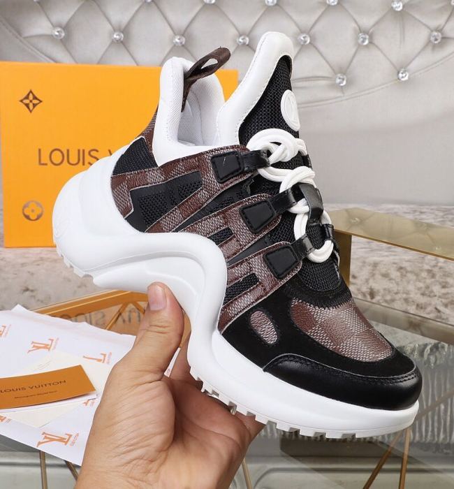 Louis Vuitton Women Shoes Sneakers Luxury Brand Design Fashion LV ARCHLIGHT SNEAKER with Original Box Whatapp