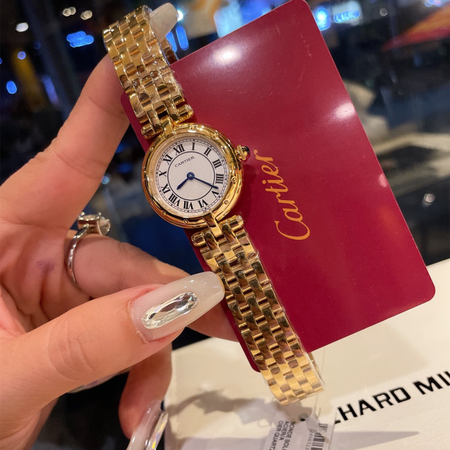 Cartier Womens Watch Luxury Brand Design Fashion Type with Original Box Whatapp