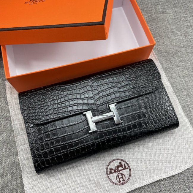 Hermes Womens Mens Wallets Purse Constance Clutch Leather Design Coin Bag with Original Box Whatapp