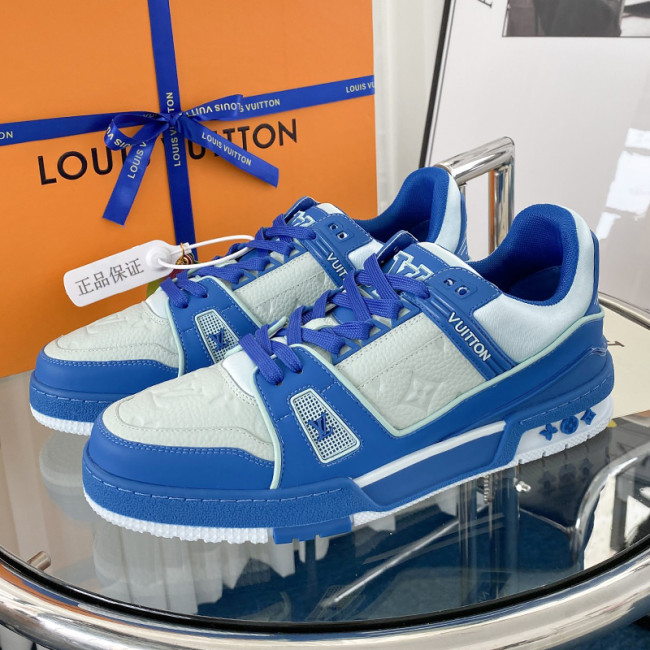 Louis Vuitton Womens Shoes Fashion Sneakers Design Luxury Brand LV TRAINER SNEAKER with Original Box 1A9JI9 Whatapp