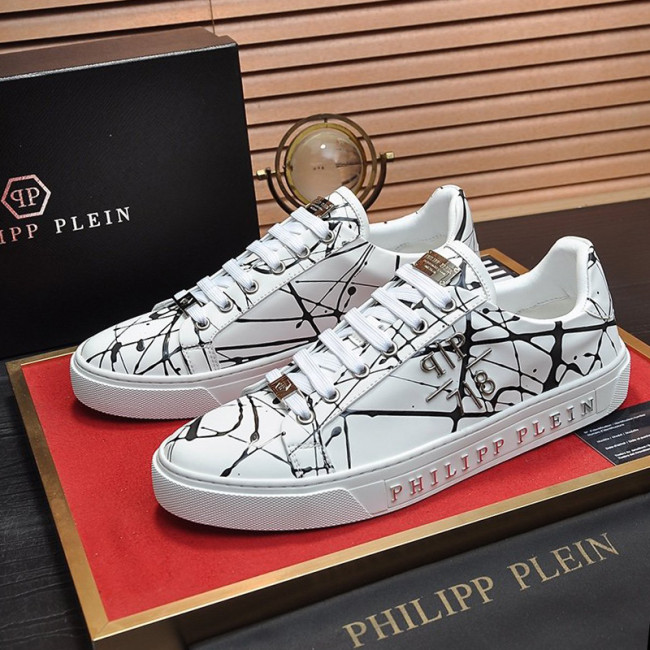 Philipp Plein Men Shoes Sneakers Low Top Sneaker Fashion Design Luxury Brand with Original Box Whatapp