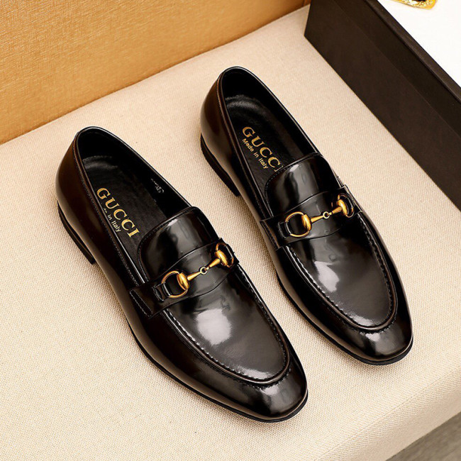 Gucci Mens Shoes Leather Design Luxury Brand Business Dress Shoes for Men with Original Box Whatapp