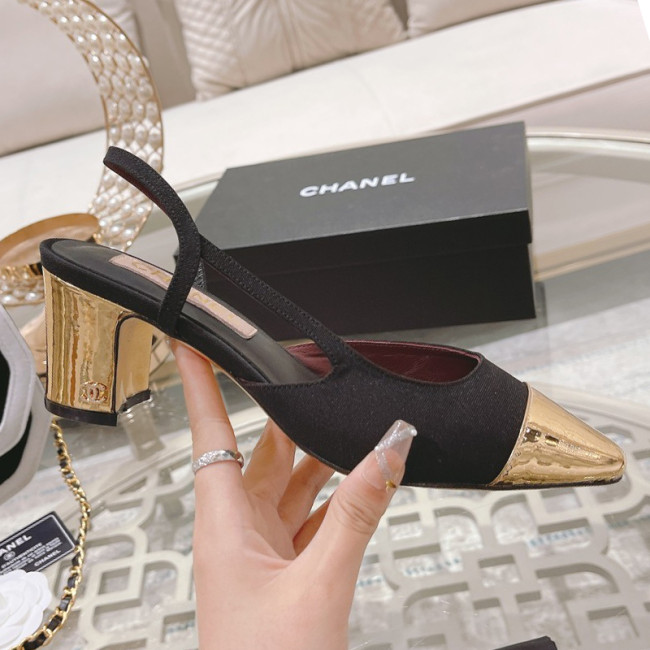 Chanel Womens Shoes Sandals Slingbacks Luxury Brand Design with Original Box Women Slippers Slingback 6cm Heel Whatapp