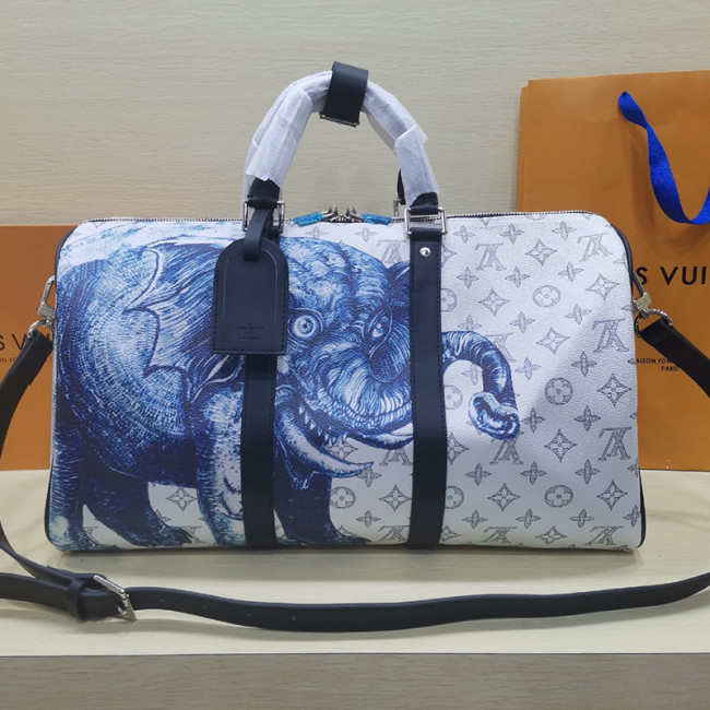 Louis Vuitton Men Womens Bag KEEPALL 45 Whatapp