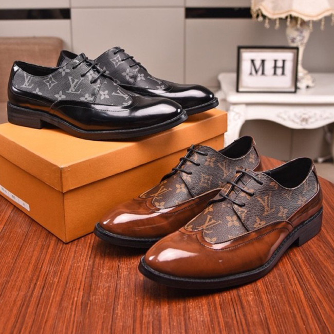 Louis Vuitton Men Shoes Business Luxury Brand LV Dress Shoes with Original Box Whatapp