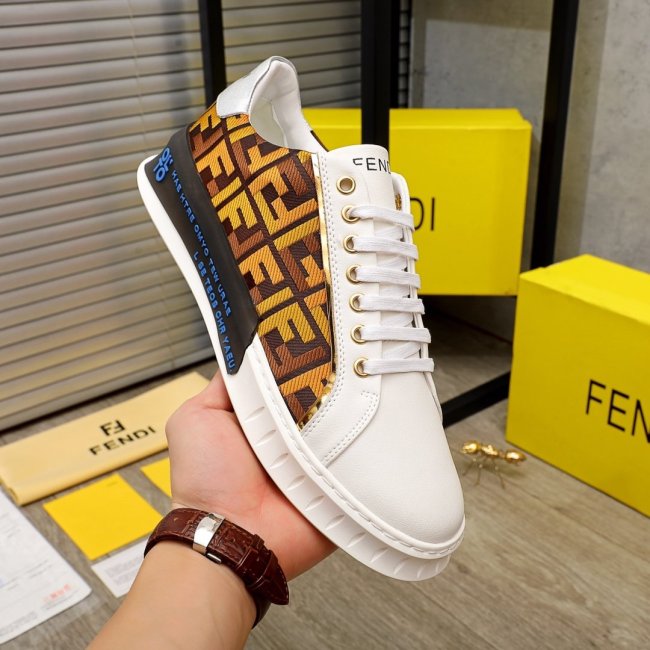 Fendi Mens Shoes Fashion Sneakers Luxury Brand Casual Shoes for Men with Original Box Whatapp