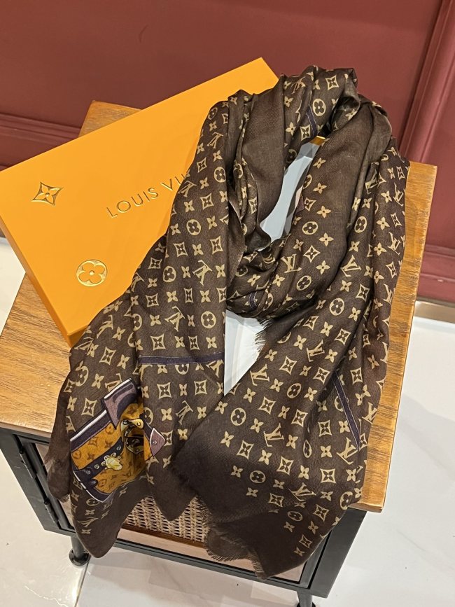 Louis Vuitton Scarves Men Womens Fashion Scarf with Original Box Whatapp