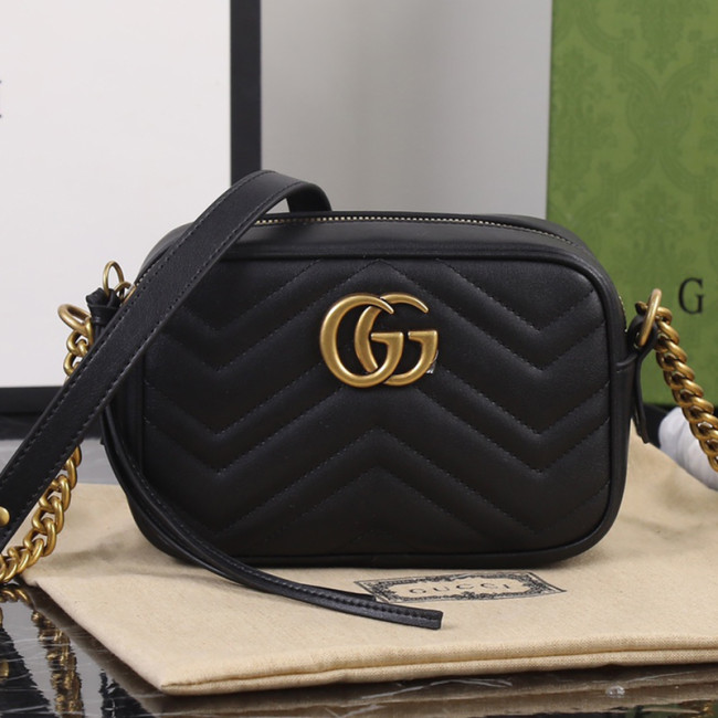 Gucci Womens Bags GG Marmont matelassé mini bag Gucci shoulder bag Luxury Brand with Original Box 448065 DTD1T 1000 Whatapp