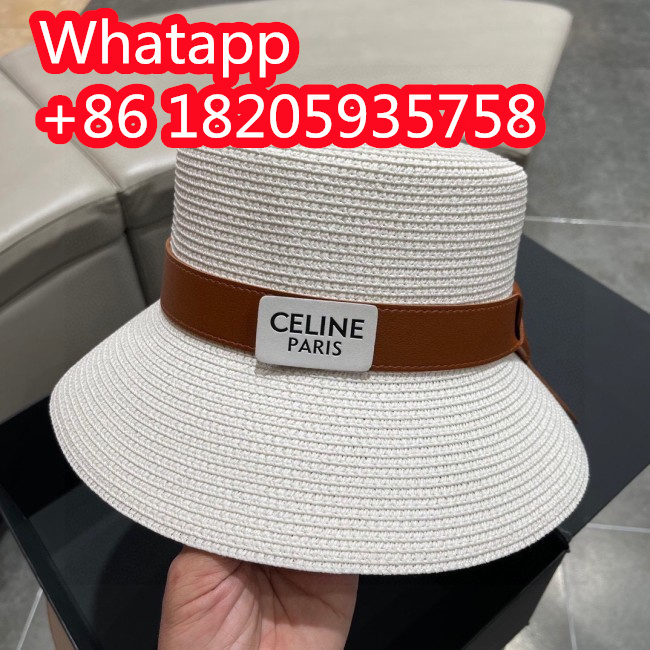 Celine Womens Hats Luxury Brand Design Celine Straw Bucket Hat with Original Box Whatapp