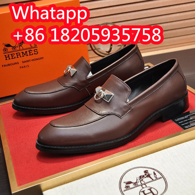 Hermes Mens Casual Shoes Fashion Dress Shoes for Men Luxury Brand with Original Box Whatapp