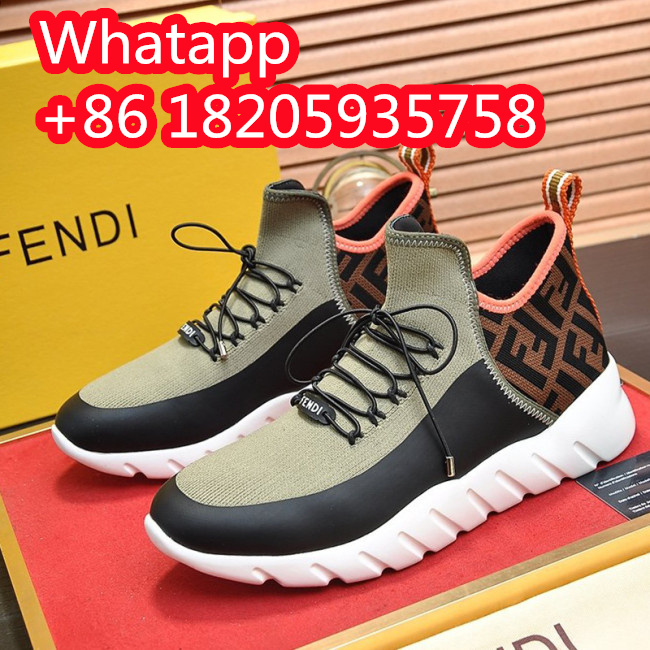 Fendi Mens Shoes Fashion Sneakers Luxury Brand Casual Shoes for Men with Original Box Whatapp