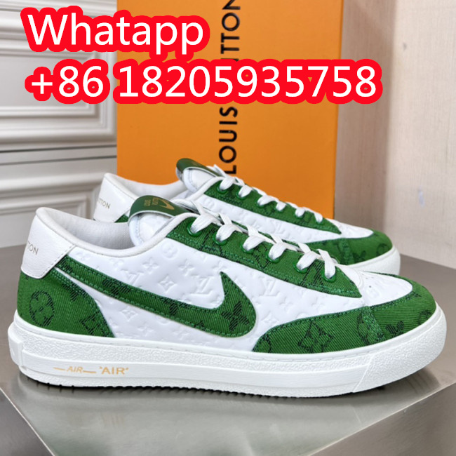 Louis Vuitton Nike LV x Nike Men Shoes Fashion Sneakers Luxury Brand Mens Sneaker with Original Box Whatapp