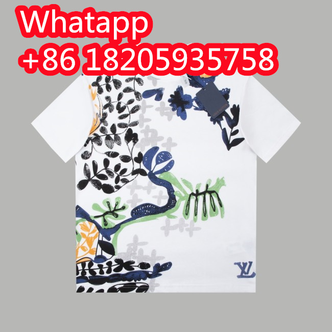 Louis Vuitton Luxury Brand Men Womens Short Sleeve T-Shirt Whatapp