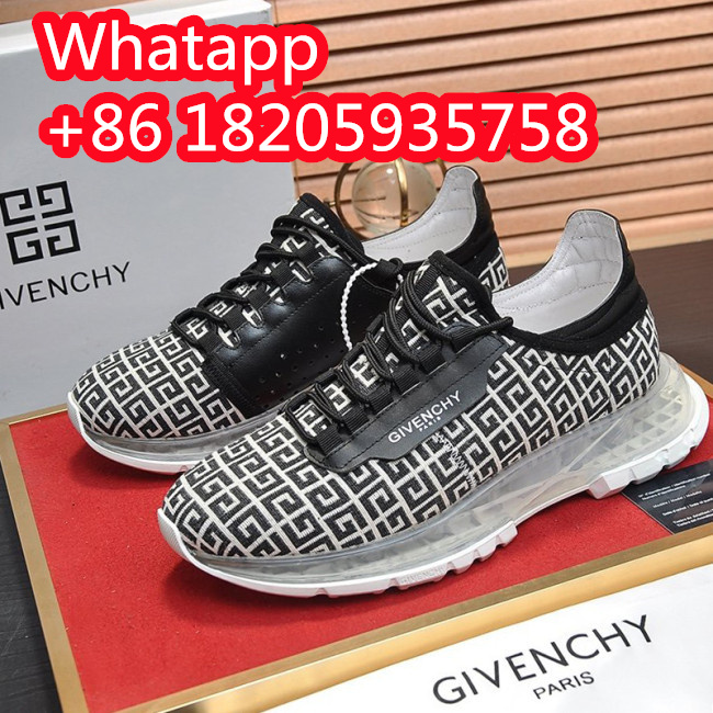 Givenchy Men Shoes Fashion Type Luxury Brand GIVENCHY SNEAKERS IN LEATHER WITH LATEX BAND with Original Box Whatapp