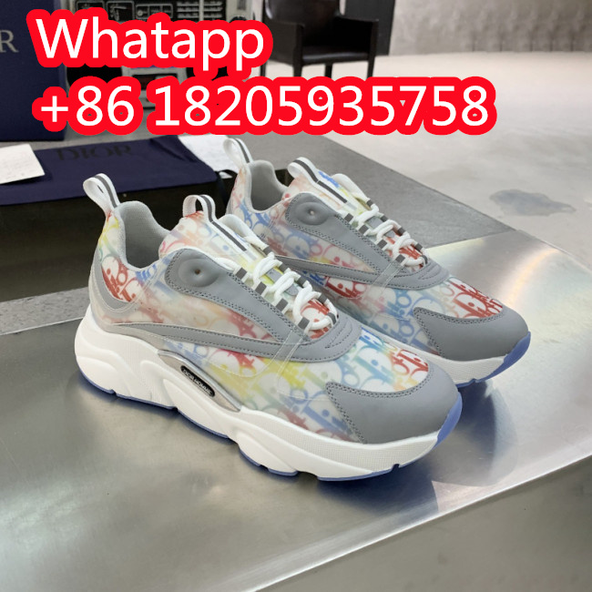 Dior Womens Shoes Sneakers Luxury Brand B22 Sneakers with Original Box Unisex Design Whatapp