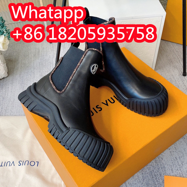 Louis Vuitton Womens Shoes Ankle Fashion Boots Luxury Brand Winter Booties with Original Box Whatapp