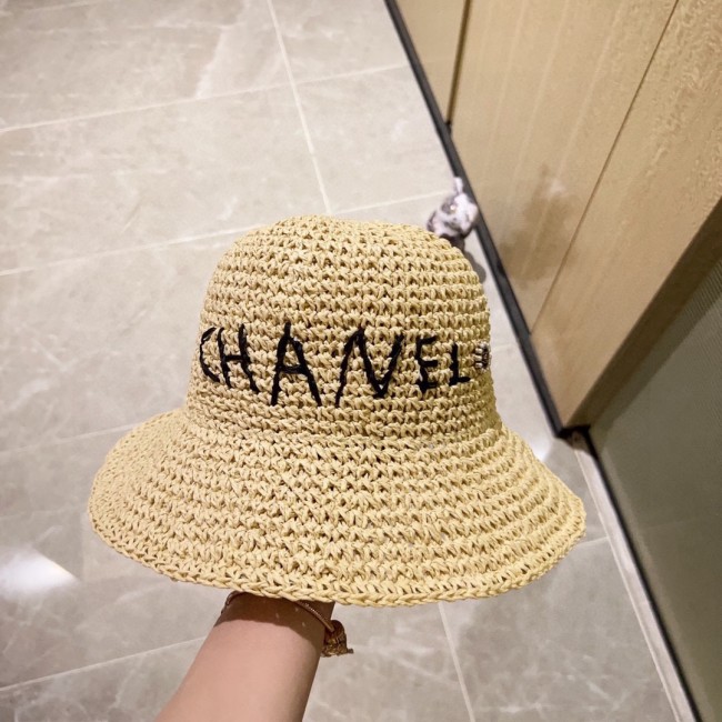 Chanel Womens Hats Luxury Brand Bucket Hat Straw Hat with Original Box