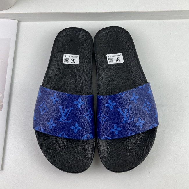 Louis Vuitton Men Shoes Slippers Sandals Flip Flop Luxury Brand WATERFRONT MULE with Original Box Whatapp