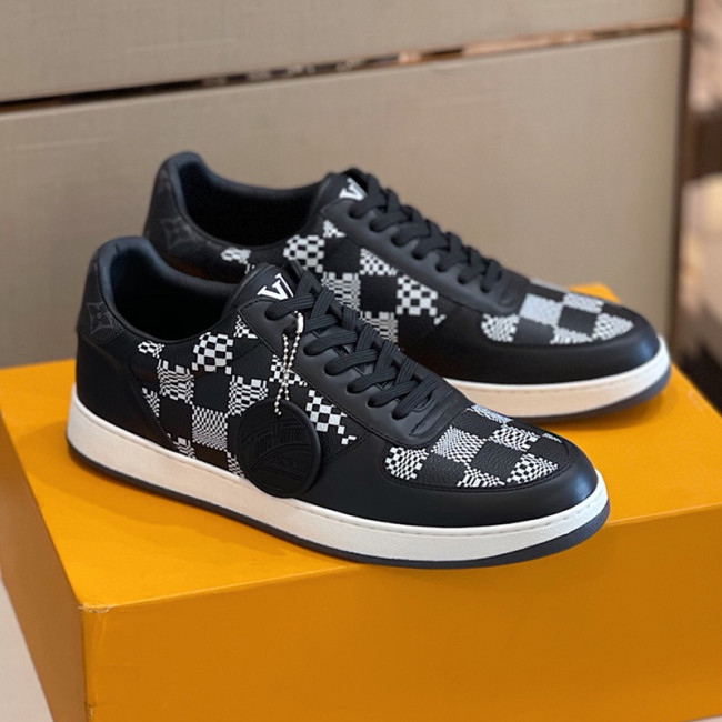 Louis Vuitton Men Shoes Fashion Sneakers RIVOLI Beverly Hills SNEAKER Luxury Brand Casual Shoes with Original Box Whatapp