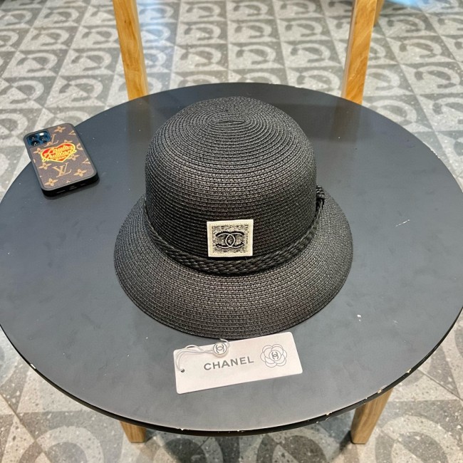 Chanel Womens Hats Luxury Brand Bucket Hat Straw Hat with Original Box