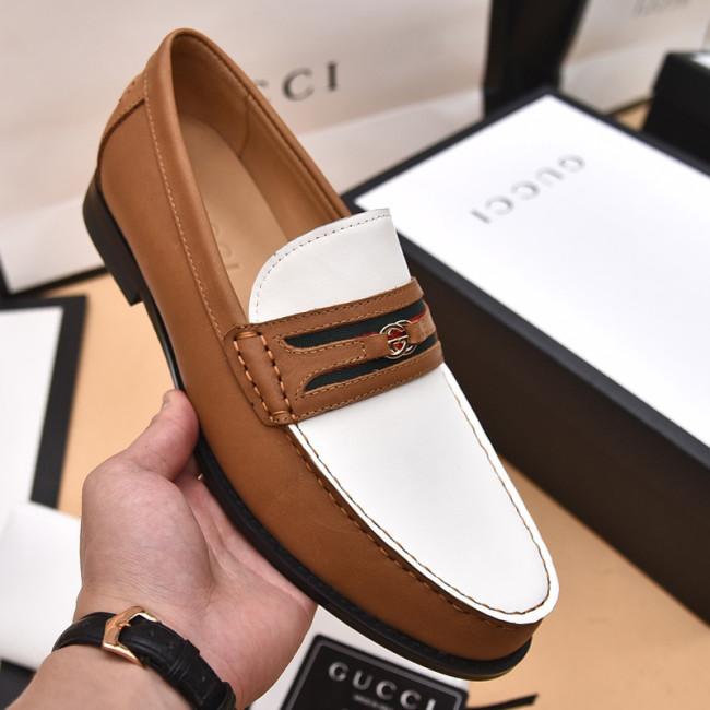 Gucci Mens Shoes Leather Design Luxury Brand Business Dress Shoes for Men with Original Box Whatapp